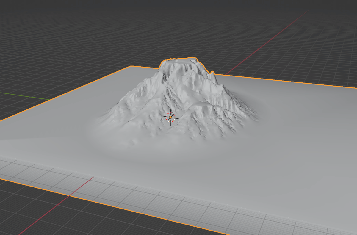 Mountain on Blender